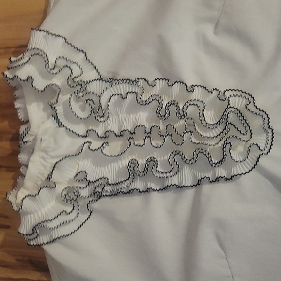 Vintage 60s Mode O Day White Blouse L - Picture 7 of 12